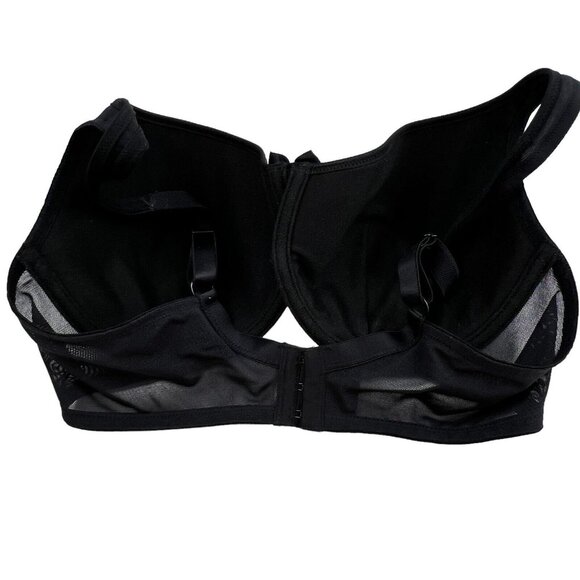 Breezies Womens Padded Bra Size 36D Solid Black Adjustable Strap Wired - Picture 12 of 16